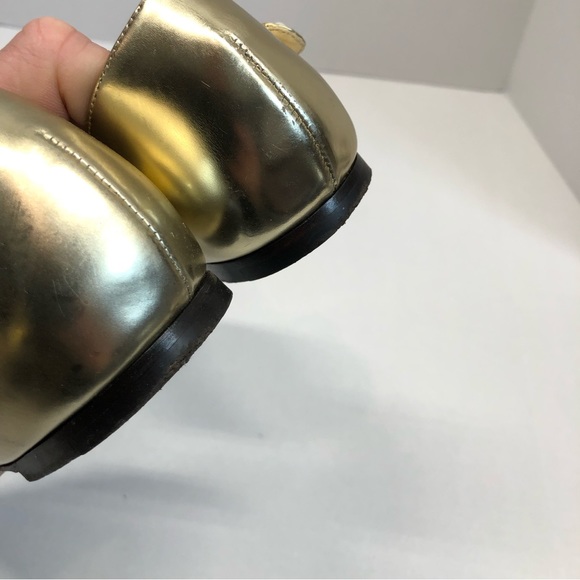 Jimmy Choo leema flat, gold, EUC - Picture 4 of 13